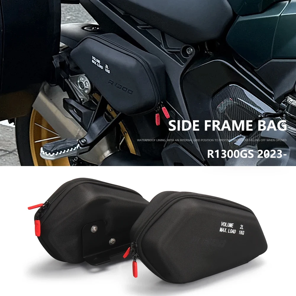 R1300GS 2023 2024 2025 Motorcycle Side Frame Bag Storage Package Bags Waterproof Bag 2L FOR BMW R1300GS R 1300 GS GS1300 r1300gs 
R1300GS 2023 2024 2025 Motorcycle Side Frame Bag Storage Package Bags Waterproof Bag 2L FOR BMW R1300GS R 1300 GS GS1300 r1300gs