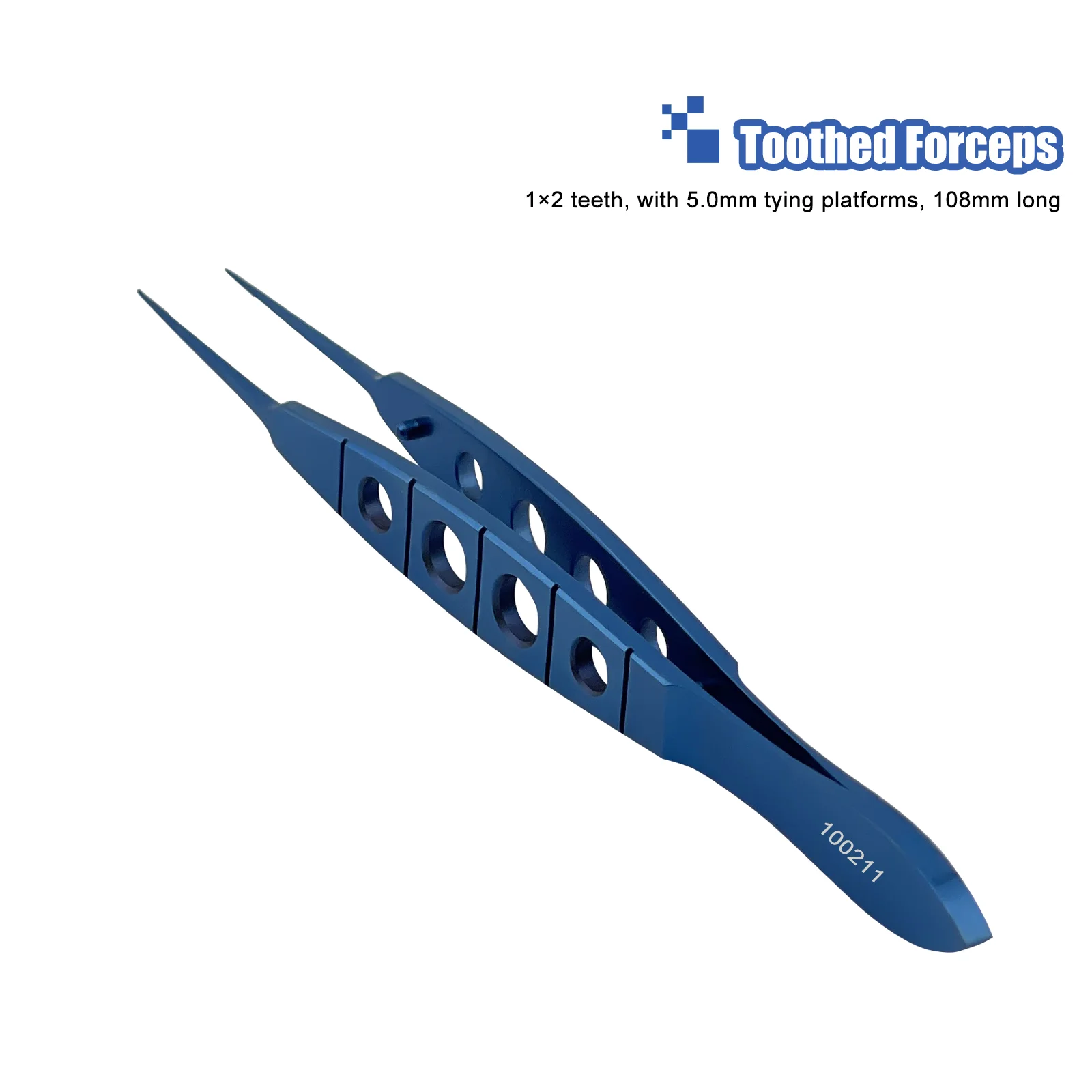 Ophthalmic instrument tweezers titanium alloy Toothed Forceps 1×2 teeth
Ophthalmic instrument tweezers titanium alloy Toothed Forceps 1×2 teeth