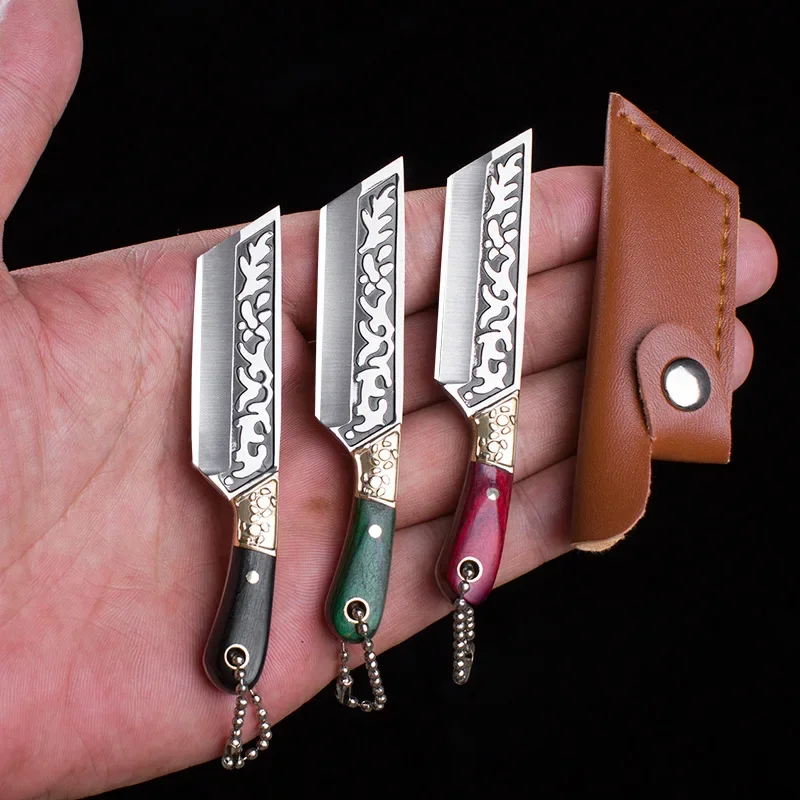 Mini Knife Colorful Wood Sharp Mini Knife Portable Keychain Hanger Disassembly and Delivery Home Kitchen Knife
Mini Knife Colorful Wood Sharp Mini Knife Portable Keychain Hanger Disassembly and Delivery Home Kitchen Knife