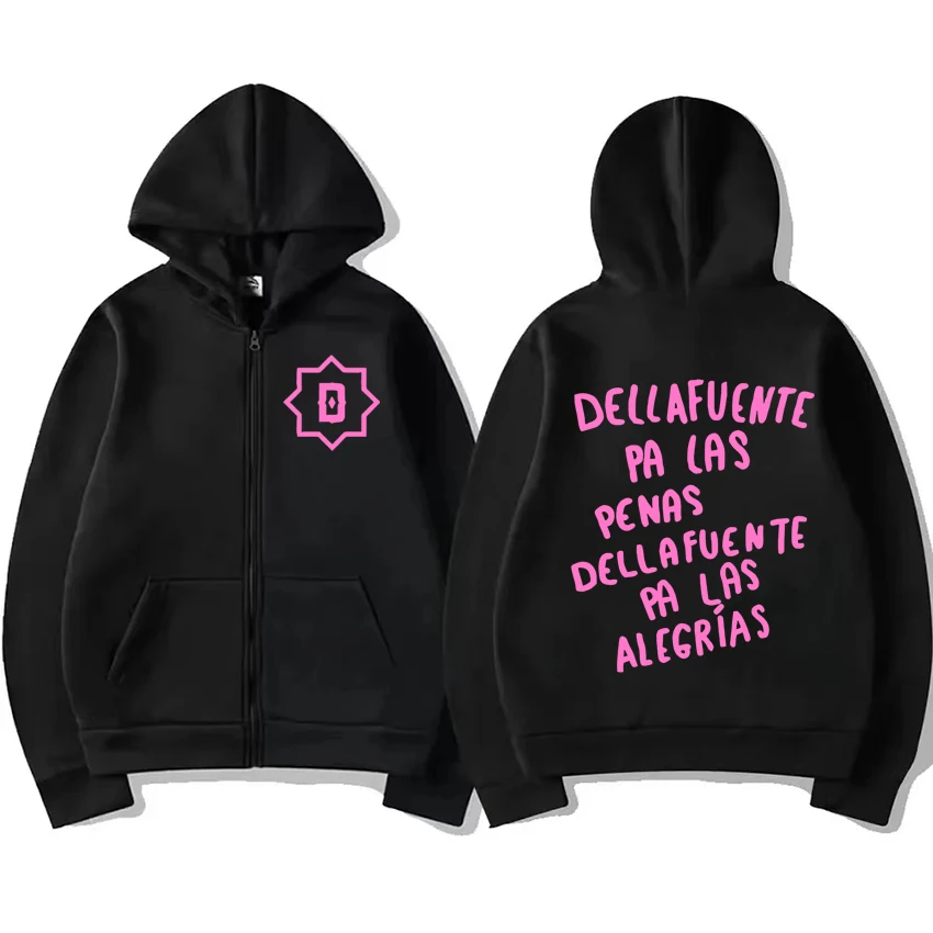 Rapper Dellafuente Pa Las Penas Dellafuente Pa Las Alegrías Graphic Zipper Hoodie Coat Men Women Unisex Fleece Zip-up Jacket
Rapper Dellafuente Pa Las Penas Dellafuente Pa Las Alegrías Graphic Zipper Hoodie Coat Men Women Unisex Fleece Zip-up Jacket