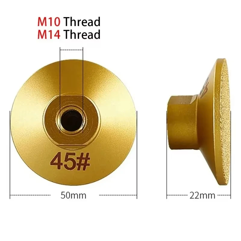 M14 Diamond Brazed Flat Grinding Head 2 inch 50mm Abrasive Polishing Pad Marble Quartz Granite Cobblestone Grind Sharp Tool 1pc
M14 Diamond Brazed Flat Grinding Head 2 inch 50mm Abrasive Polishing Pad Marble Quartz Granite Cobblestone Grind Sharp Tool 1pc