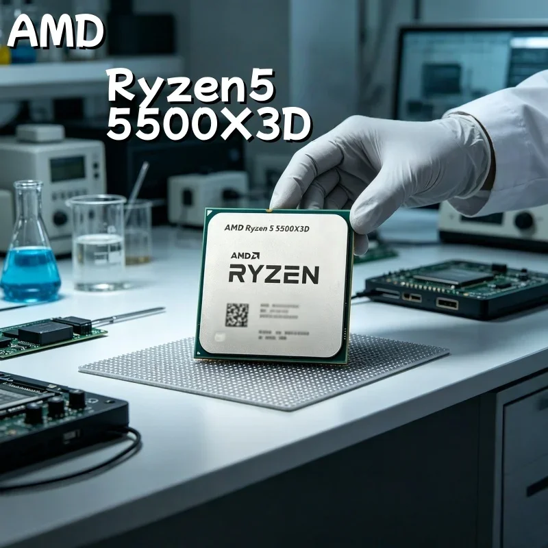 AMD Ryzen 5 5500X3D NewDesktop CPU 3.0GHz 6 Core12 Thread Socket AM4 96MB L3 Cache 7NM 105W DDR4 Gaming Processor Without Cooler
AMD Ryzen 5 5500X3D NewDesktop CPU 3.0GHz 6 Core12 Thread Socket AM4 96MB L3 Cache 7NM 105W DDR4 Gaming Processor Without Cooler