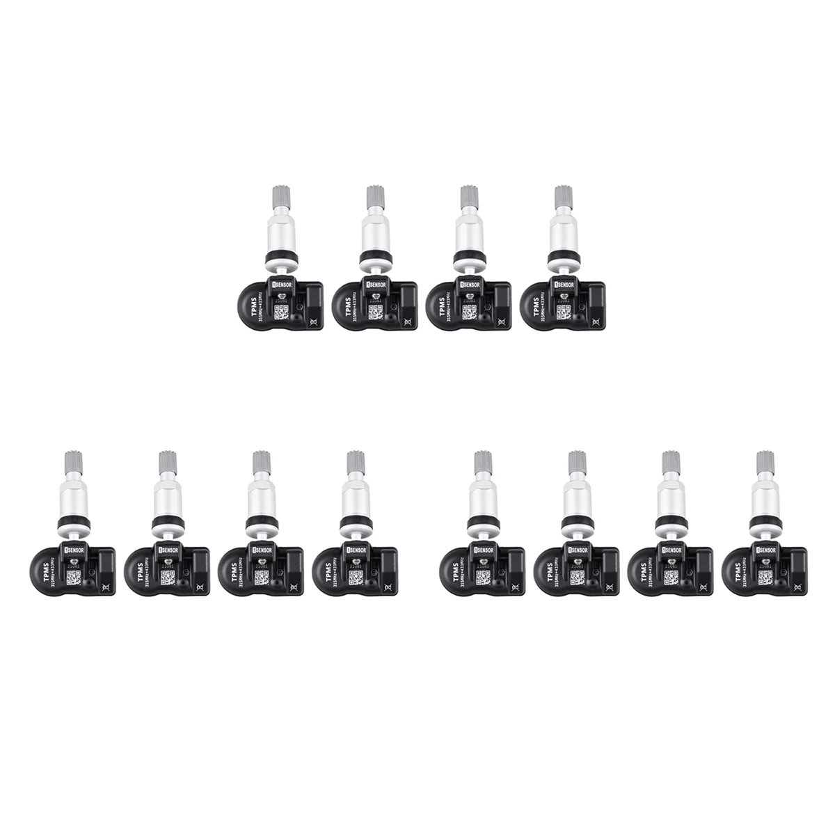 12Pcs TPMS Sensor 433MHz 315MHZ Sensor 2 in 1 Tire Programmable TPMS Sensor for Tire Pressure Monitoring System
12Pcs TPMS Sensor 433MHz 315MHZ Sensor 2 in 1 Tire Programmable TPMS Sensor for Tire Pressure Monitoring System