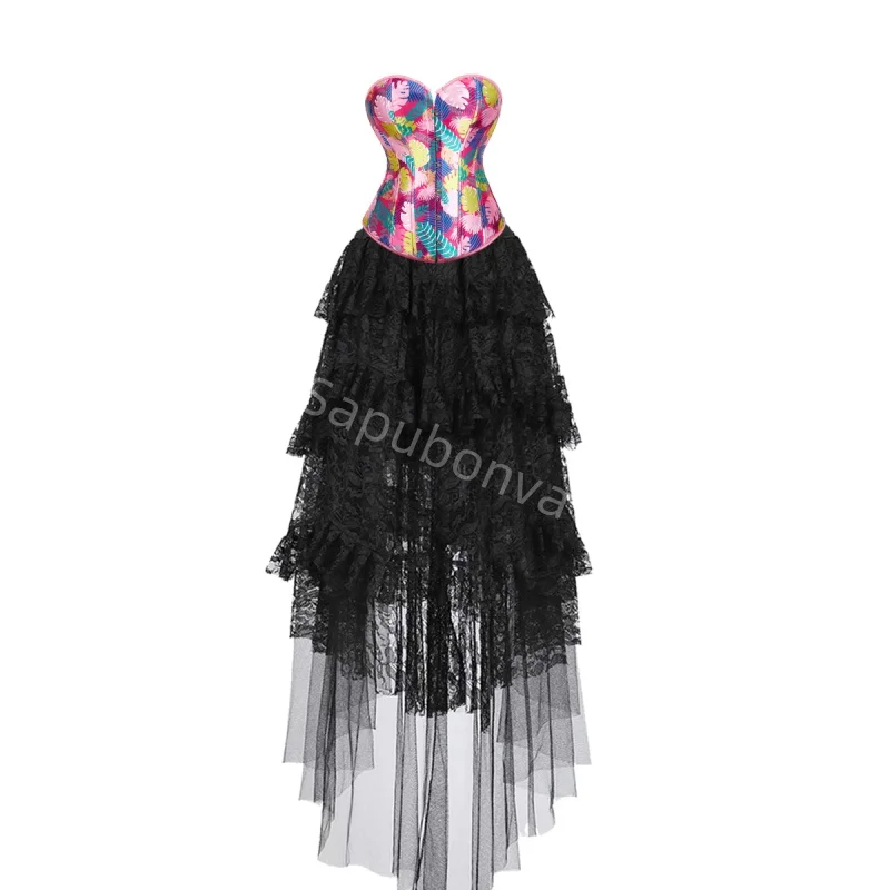Corset Dress Costume long skirt Set With pattern Bustier Costume Party Sexy Burlesque Ladies Outfit Plus Size Gothic Halloween
Corset Dress Costume long skirt Set With pattern Bustier Costume Party Sexy Burlesque Ladies Outfit Plus Size Gothic Halloween