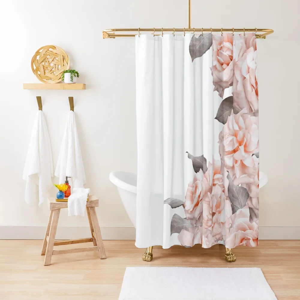 Shabby Chic Vintage BlushRoses Frame on White Shower Curtain Waterproof Shower And Anti-Mold For Shower Curtain
Shabby Chic Vintage BlushRoses Frame on White Shower Curtain Waterproof Shower And Anti-Mold For Shower Curtain
