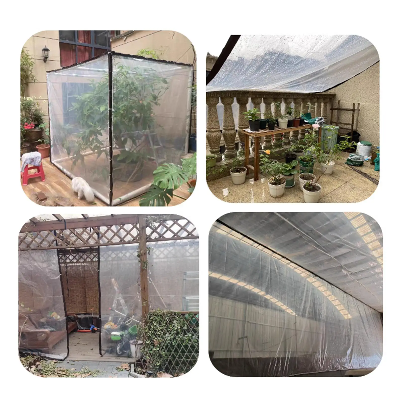 Ground Sheets Double Stitched Reinforced Edges Clear Tarp with Eyelets Tarp
Ground Sheets Double Stitched Reinforced Edges Clear Tarp with Eyelets Tarp