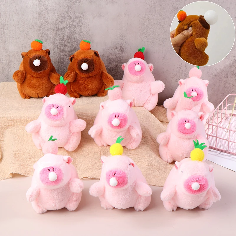 Squeezing Capybara Plush Keychain Pendant Interesting Fluffty Stuffed Animals Doll Plush Stress Relief Toy Car Key Decoration
Squeezing Capybara Plush Keychain Pendant Interesting Fluffty Stuffed Animals Doll Plush Stress Relief Toy Car Key Decoration