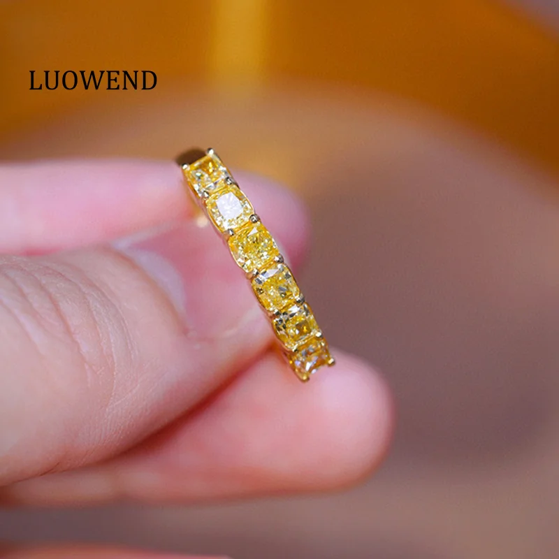 Кольца LUOWEND из 100% желтого золота 18 карат, роскошный классический дизайн, кольцо с настоящим натуральным желтым бриллиантом 1,20 карата для женщин, свадебные украшения
Кольца LUOWEND из 100% желтого золота 18 карат, роскошный классический дизайн, кольцо с настоящим натуральным желтым бриллиантом 1,20 карата для женщин, свадебные украшения
