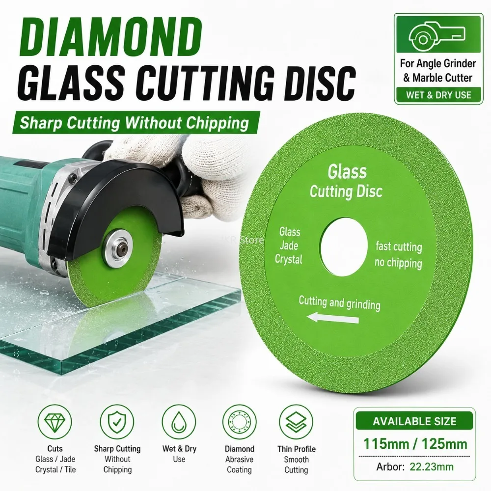 115/125mm Diamond Cutting Disc Glass Blade Grinding Wheel for Marble Ceramic Tile Jade Crystal Cutting Sheet Tool Use
115/125mm Diamond Cutting Disc Glass Blade Grinding Wheel for Marble Ceramic Tile Jade Crystal Cutting Sheet Tool Use
