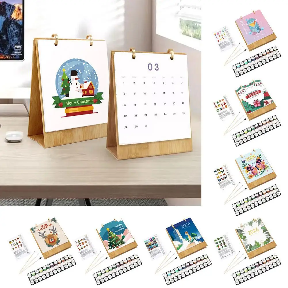 2026 Desk Calendar Paint By Numbers Creative Ornament Hand Drawn Gift Commemorative Value For Family And Friend  
2026 Desk Calendar Paint By Numbers Creative Ornament Hand Drawn Gift Commemorative Value For Family And Friend 