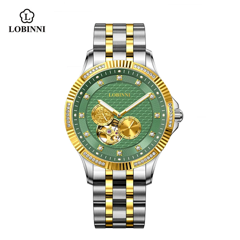 LOBINNI 2025 New Design Men Wrist Watch Water Resistant Stainless Steel Band Luminous Automatic Mechanical Watch
LOBINNI 2025 New Design Men Wrist Watch Water Resistant Stainless Steel Band Luminous Automatic Mechanical Watch