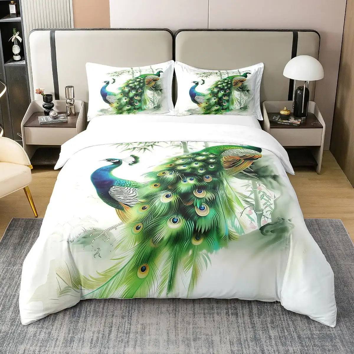 Пододеяльник Queen Size с зеленым пером, пододеяльник для сафари, современное простое покрывало Wildlife, экзотический китайский стиль
Пододеяльник Queen Size с зеленым пером, пододеяльник для сафари, современное простое покрывало Wildlife, экзотический китайский стиль