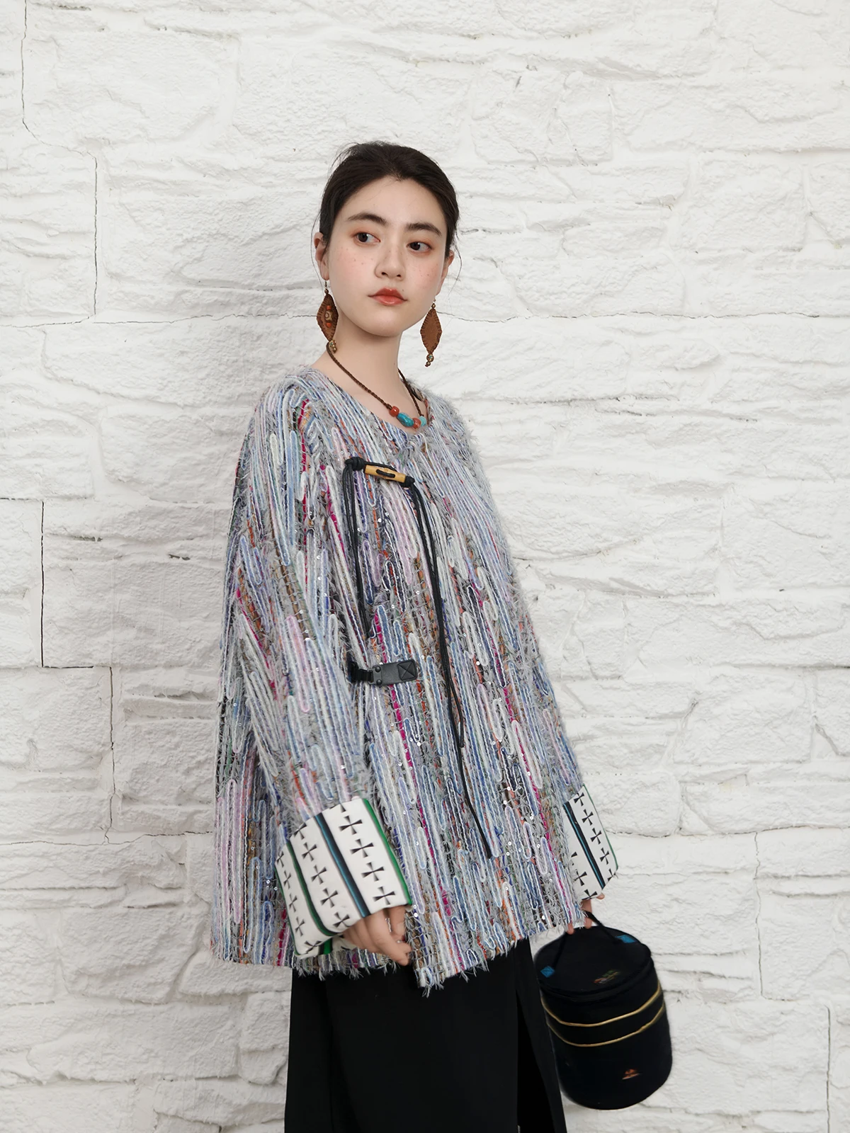 Women's Diagonal Tibetan Coat Niche Design
Women's Diagonal Tibetan Coat Niche Design