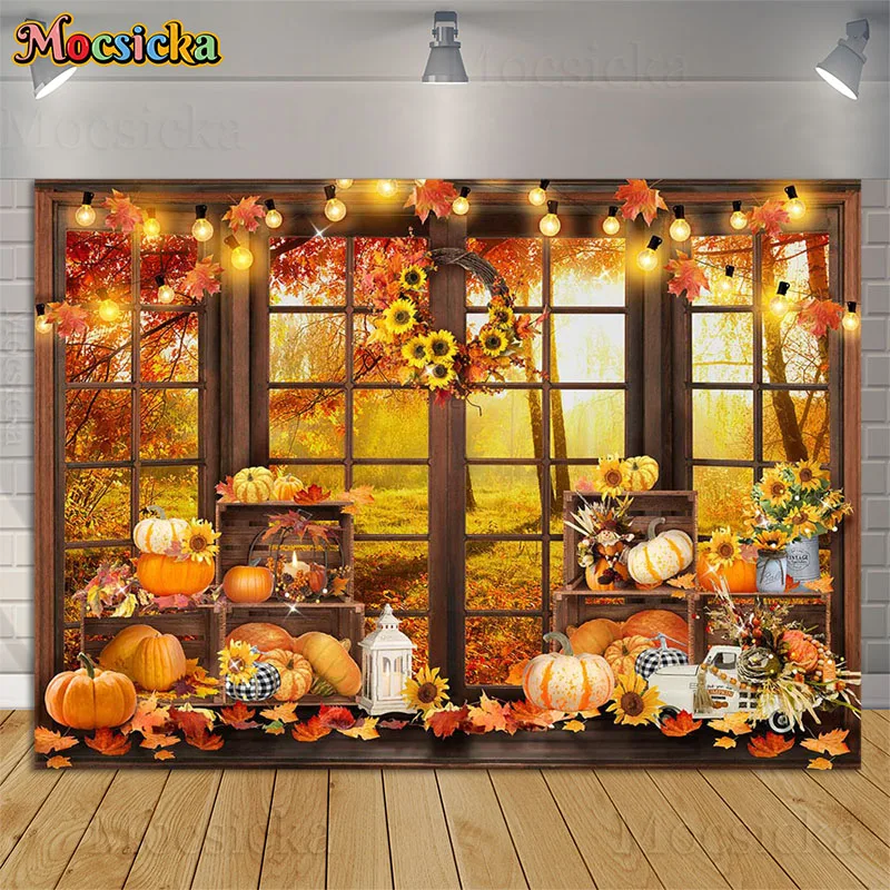 Fall Forest Photography Backdrop Autumn Landscape Pumpkin Harvest Window Maple Leaves Background Thanksgiving Party Decor Photo
Fall Forest Photography Backdrop Autumn Landscape Pumpkin Harvest Window Maple Leaves Background Thanksgiving Party Decor Photo