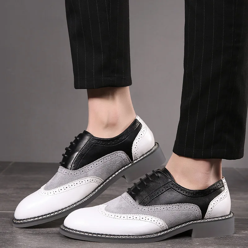 2026 Men Plus Size Wide Fit Brogue Oxford Shoes Faux Leather Lace-up Non-slip Formal Shoes for Business Daily Outdoor Walking
2026 Men Plus Size Wide Fit Brogue Oxford Shoes Faux Leather Lace-up Non-slip Formal Shoes for Business Daily Outdoor Walking
