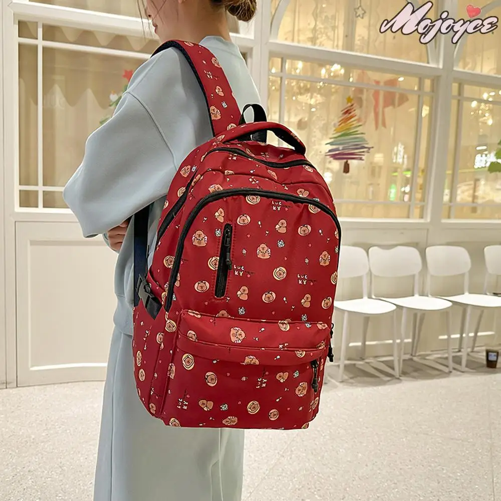 Capybara Printed Backpack Cute Animal Student School Book Bag Floral Print Casual Daypack Large Capacity Laptop Bags Travel Pack
Capybara Printed Backpack Cute Animal Student School Book Bag Floral Print Casual Daypack Large Capacity Laptop Bags Travel Pack