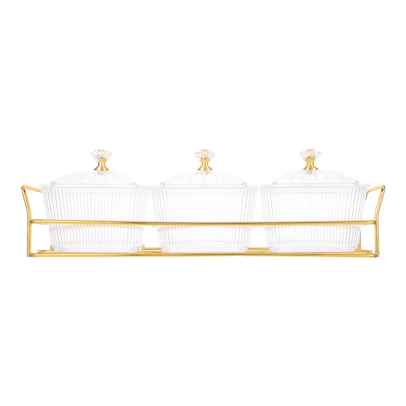 3 Piece Serving Bowl Set with Lids Golden Rack Detachable Trays for Snacks Fruits Nuts Kitchen Storage Party Picnic
3 Piece Serving Bowl Set with Lids Golden Rack Detachable Trays for Snacks Fruits Nuts Kitchen Storage Party Picnic