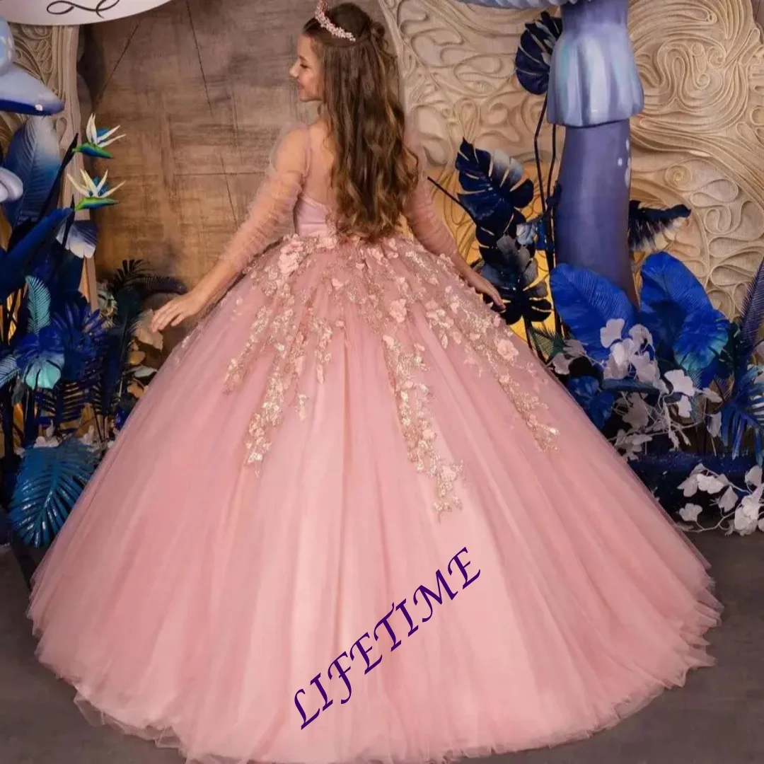 CustomizedDusty Pink Flower Girl Dresses for Wedding Long Sleeve Appliqued Girl's Birthday Party Dress First Holy Communion Gown
CustomizedDusty Pink Flower Girl Dresses for Wedding Long Sleeve Appliqued Girl's Birthday Party Dress First Holy Communion Gown