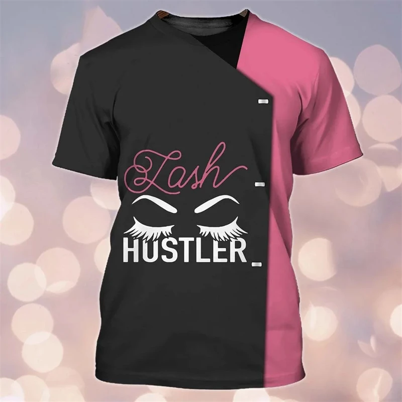 Funny Eyelash Pattern Women's T-Shirts Casual O-neck Short Sleeve Tees Fashion Breathable Ladies Clothing Summer Loose Girl Tops
Funny Eyelash Pattern Women's T-Shirts Casual O-neck Short Sleeve Tees Fashion Breathable Ladies Clothing Summer Loose Girl Tops