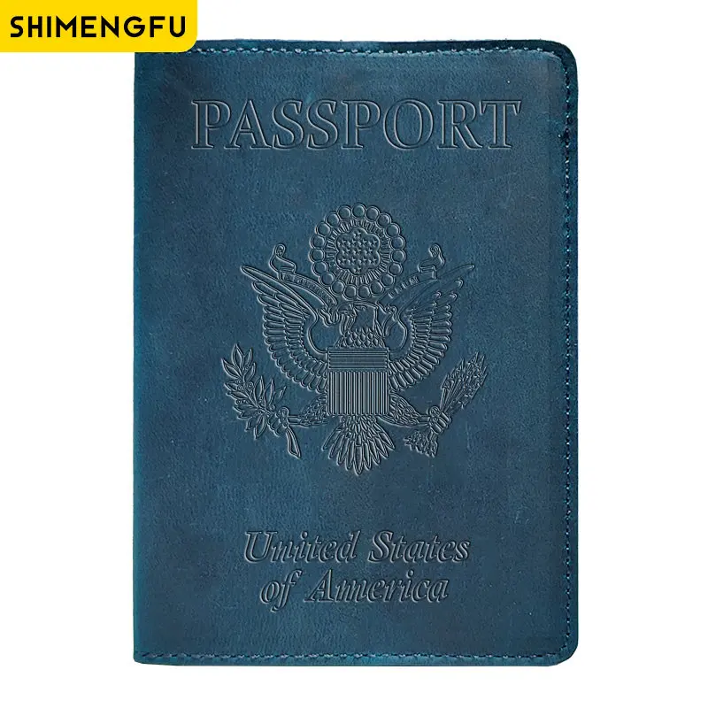 Genuine Leather Passport Cover USA Travel Accessories Menassport Holder America Passport Pouch
Genuine Leather Passport Cover USA Travel Accessories Menassport Holder America Passport Pouch