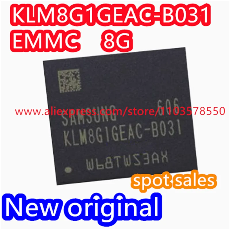 (5PCS) Brand new original KLM8G1GEAC-B031 font library EMMC 8G 5.0 version BGA153 font library storage chip IC
(5PCS) Brand new original KLM8G1GEAC-B031 font library EMMC 8G 5.0 version BGA153 font library storage chip IC