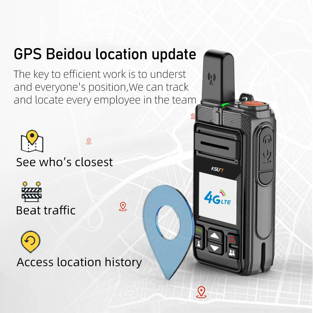 KSUN ZL40 Network LTE 4G Two Way Radio Wireless Intercom SIM Card Talkies-walkies Compatible With Zello App
KSUN ZL40 Network LTE 4G Two Way Radio Wireless Intercom SIM Card Talkies-walkies Compatible With Zello App