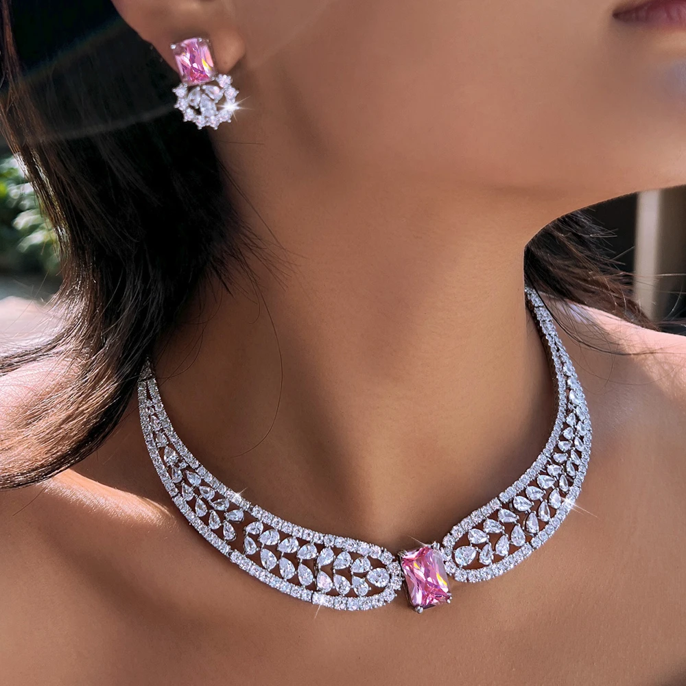 ThreeGraces Exquisite Brilliant Pink Square Zirconia Feather Shape Bridal Wedding Evening Party Jewelry Set for Women T1116
ThreeGraces Exquisite Brilliant Pink Square Zirconia Feather Shape Bridal Wedding Evening Party Jewelry Set for Women T1116