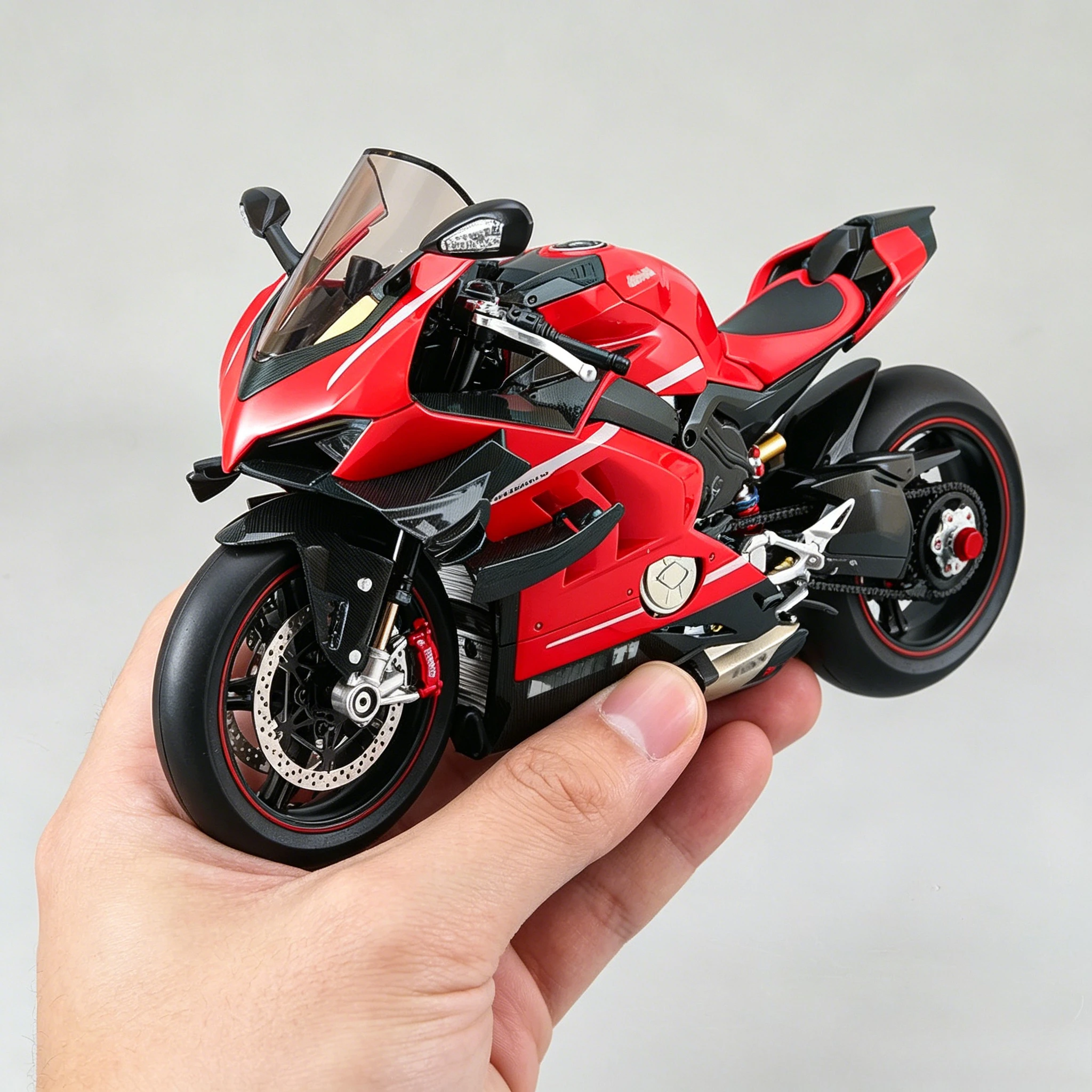 1:7 V4 Motorcycle Model - Alloy Die-Cast with Smoke Effect & Light/Sound Official Licensed Collector‘s Gift
1:7 V4 Motorcycle Model - Alloy Die-Cast with Smoke Effect & Light/Sound Official Licensed Collector‘s Gift