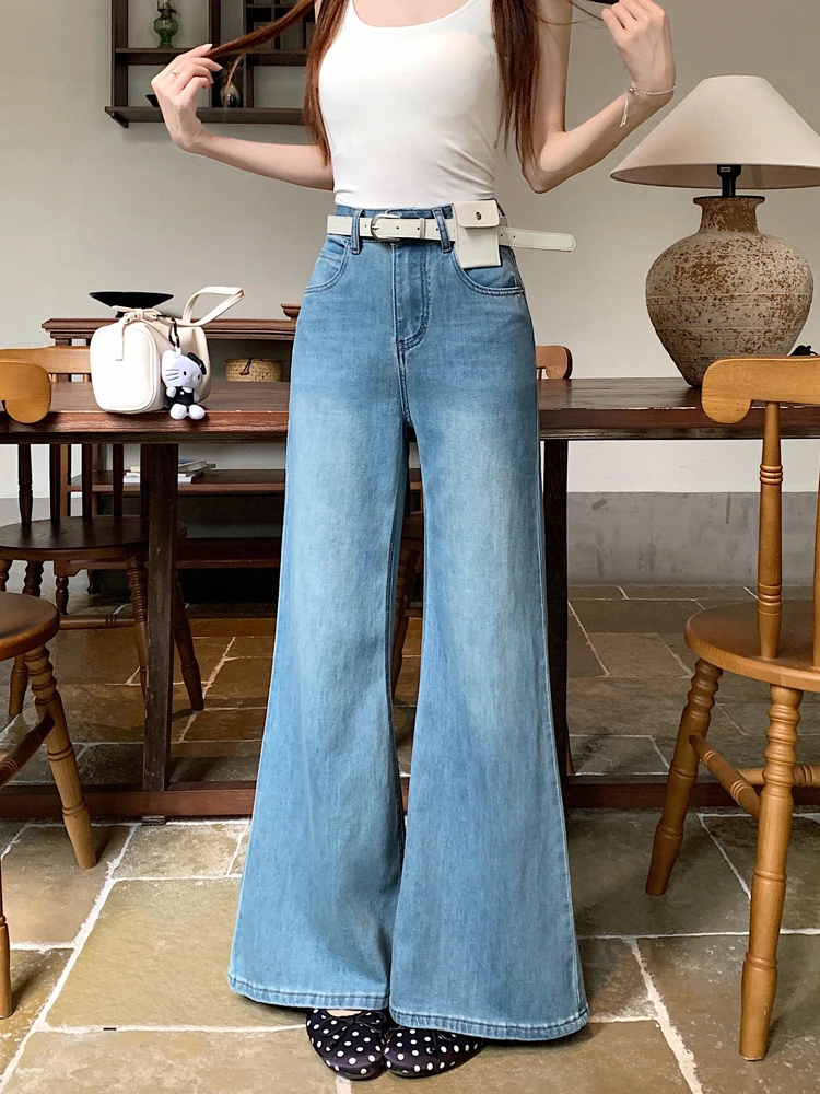 Retro High Waist Bell Bottom Denim Jeans Women's Summer 2026 New Style Knot Embroidered Floor Length Slimming Blue ...
Retro High Waist Bell Bottom Denim Jeans Women's Summer 2026 New Style Knot Embroidered Floor Length Slimming Blue ...