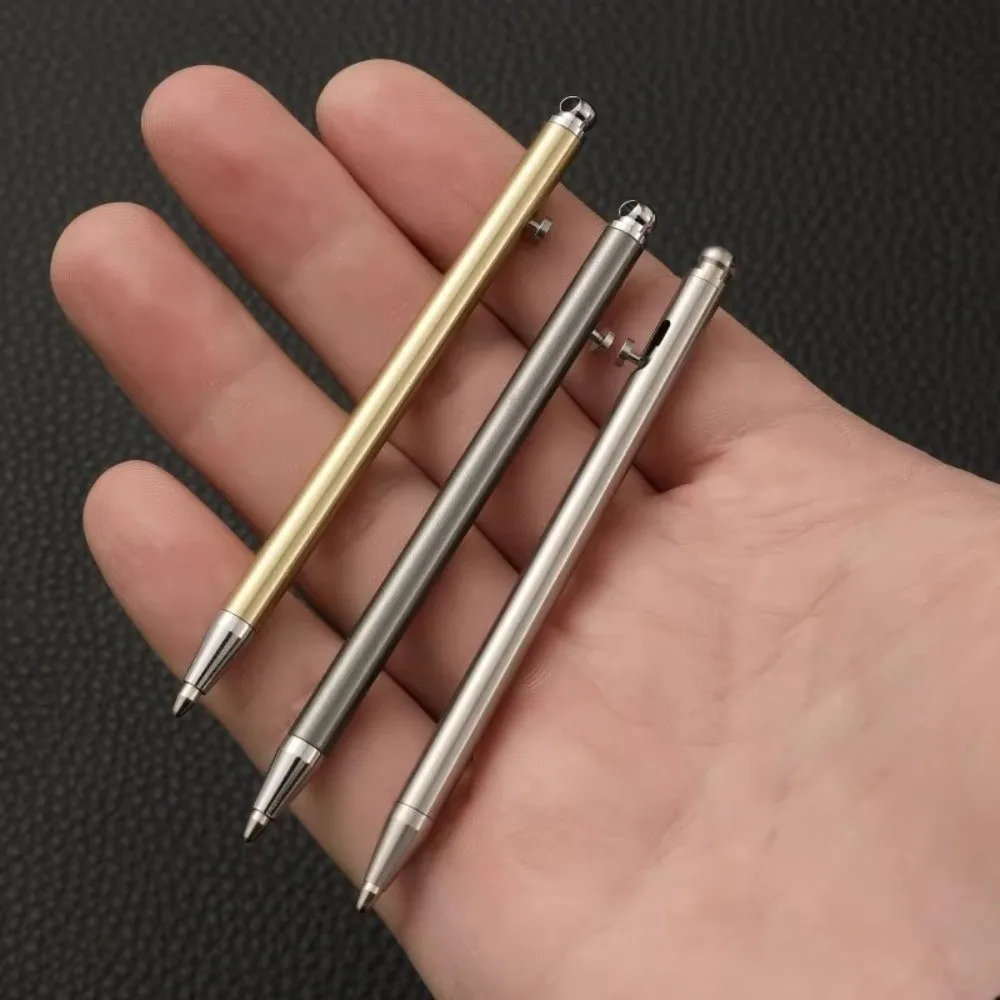 Multi-functional Portable Bolt Pen Titanium Alloy Refillable Keychain Pen Mini Size EDC Pen EDC Gear
Multi-functional Portable Bolt Pen Titanium Alloy Refillable Keychain Pen Mini Size EDC Pen EDC Gear