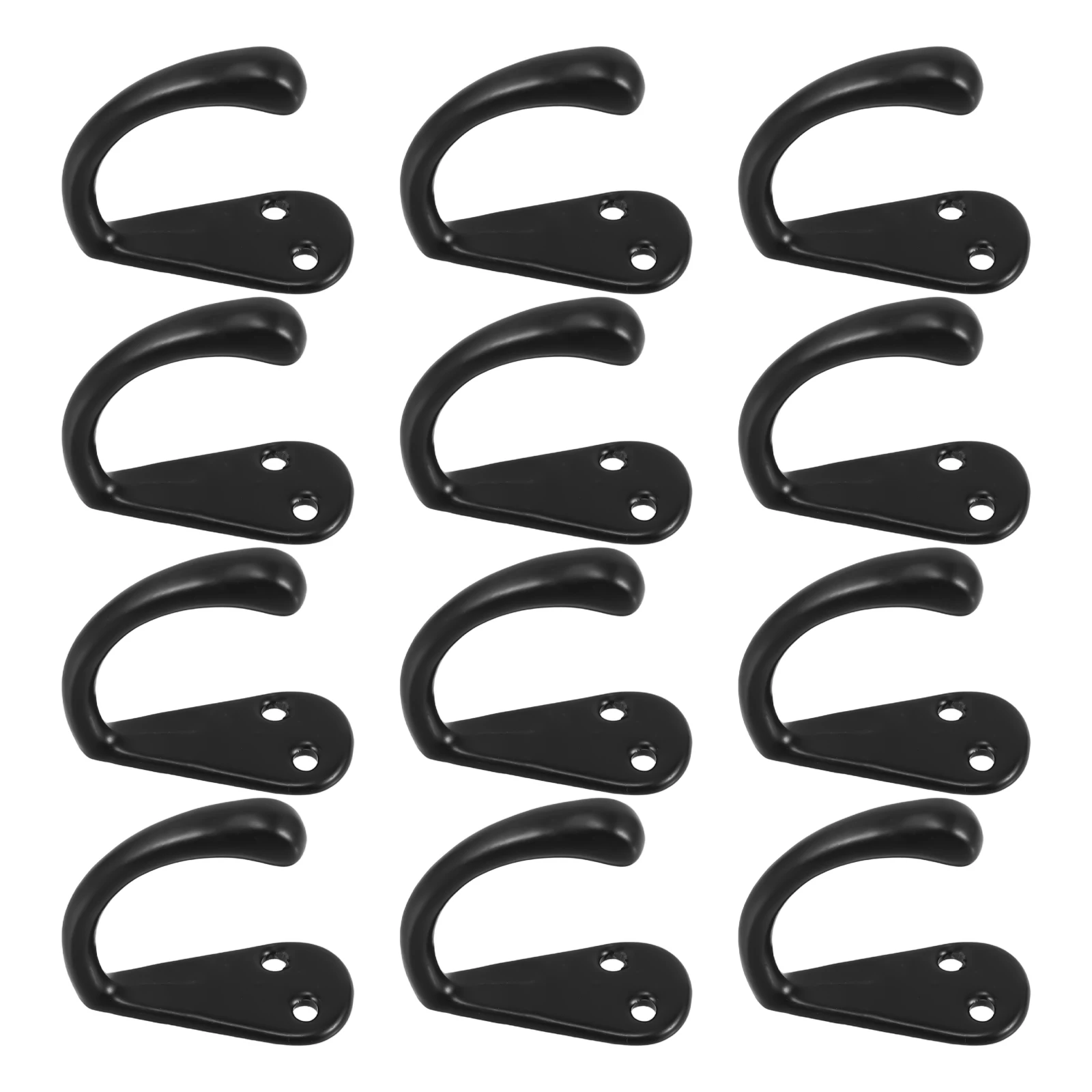 12pcs Black Alloy Bathroom Wall-Mounted Coat Hook Clothes Hooks Metal Hangers Wall Bathroom Coats Hats Bags Hanging
12pcs Black Alloy Bathroom Wall-Mounted Coat Hook Clothes Hooks Metal Hangers Wall Bathroom Coats Hats Bags Hanging