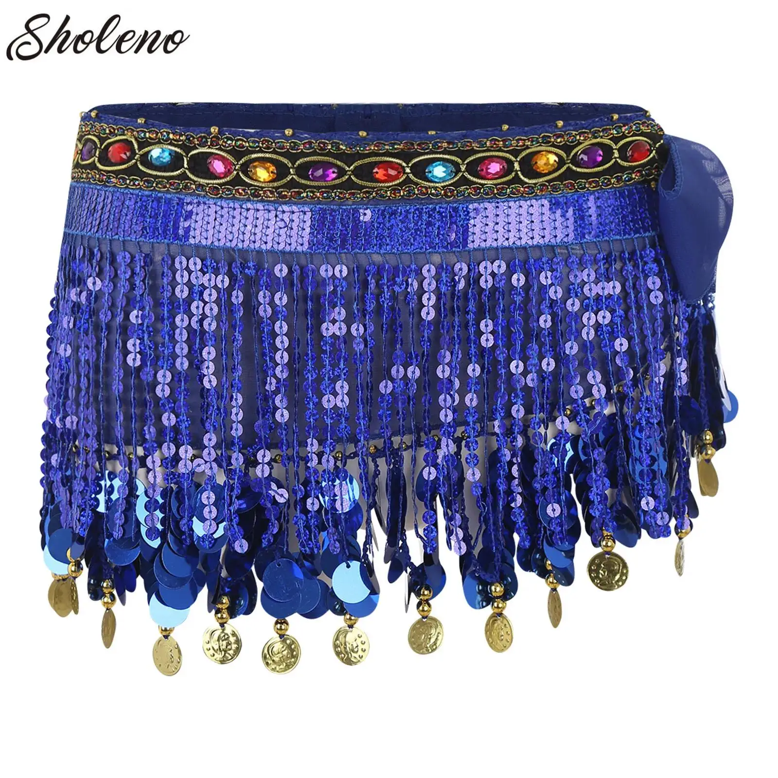 1PC New Style Belly Dance Belt Colorful Rhinestones Sequin Tassel Dancing Belt Scarf Lace-up BellyDance Waist Chain Hip Scarf
1PC New Style Belly Dance Belt Colorful Rhinestones Sequin Tassel Dancing Belt Scarf Lace-up BellyDance Waist Chain Hip Scarf