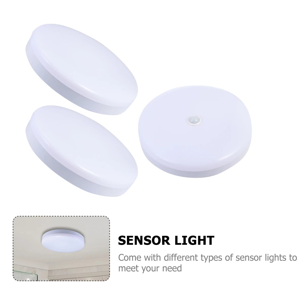 3pcs Sensor LED Ceiling Lamp Durable Plastic Modern Design Balcony Corridor Garage Night Lighting
3pcs Sensor LED Ceiling Lamp Durable Plastic Modern Design Balcony Corridor Garage Night Lighting
