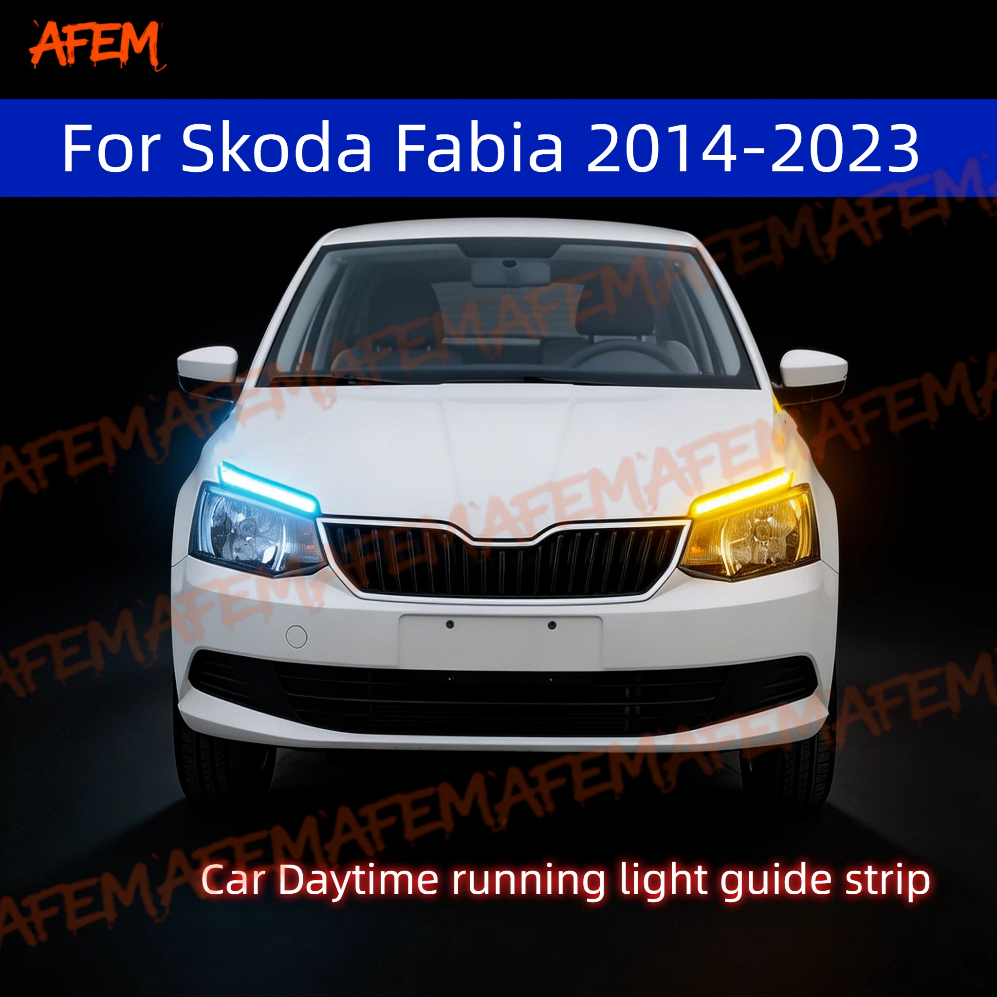 2Pcs 12V Led Guide Strip Headlight For Car Daytime Running Lights Turn Signal DRL Car Modification For Skoda Fabia 2014-2023
2Pcs 12V Led Guide Strip Headlight For Car Daytime Running Lights Turn Signal DRL Car Modification For Skoda Fabia 2014-2023