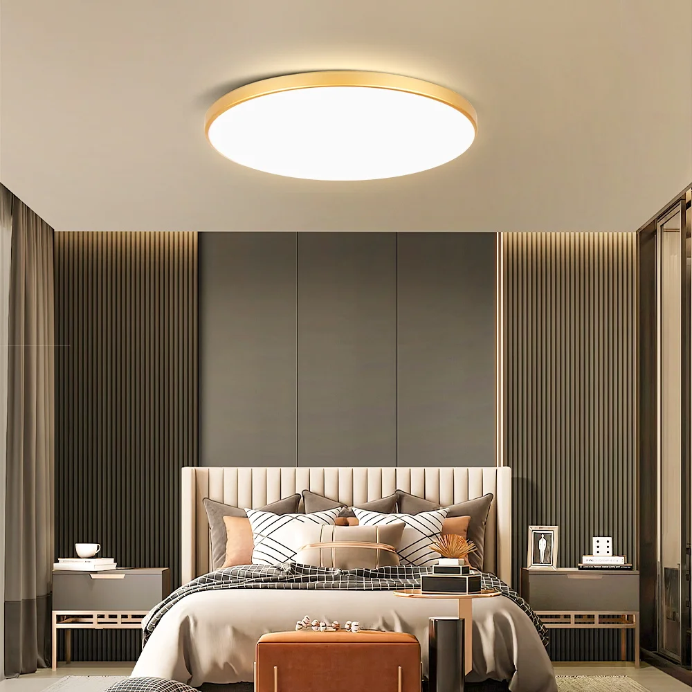 Golden Ceiling Panel Lamp AC180-265V Tri-Proof Panel Light for Dining Room Bedroom Balcony Ceiling Lamp Decoration 220V
Golden Ceiling Panel Lamp AC180-265V Tri-Proof Panel Light for Dining Room Bedroom Balcony Ceiling Lamp Decoration 220V