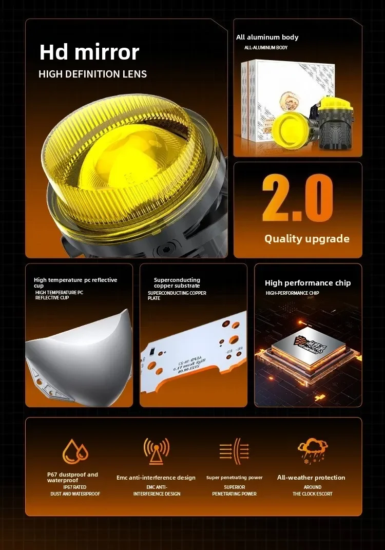 Led Golden Eye Fog Lamp Assembly Low High Beam Lens Fog Light For Toyota Land Crusier Prado RAV4 Highlander Auxiliary Lighting
Led Golden Eye Fog Lamp Assembly Low High Beam Lens Fog Light For Toyota Land Crusier Prado RAV4 Highlander Auxiliary Lighting