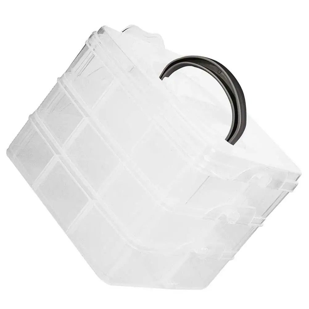 Portable 3 Layer Jewelry Storage Box 15x15x13cm Clear Plastic 18 Grids Removable Dividers Organizer Beads Rings Earrings Mini
Portable 3 Layer Jewelry Storage Box 15x15x13cm Clear Plastic 18 Grids Removable Dividers Organizer Beads Rings Earrings Mini