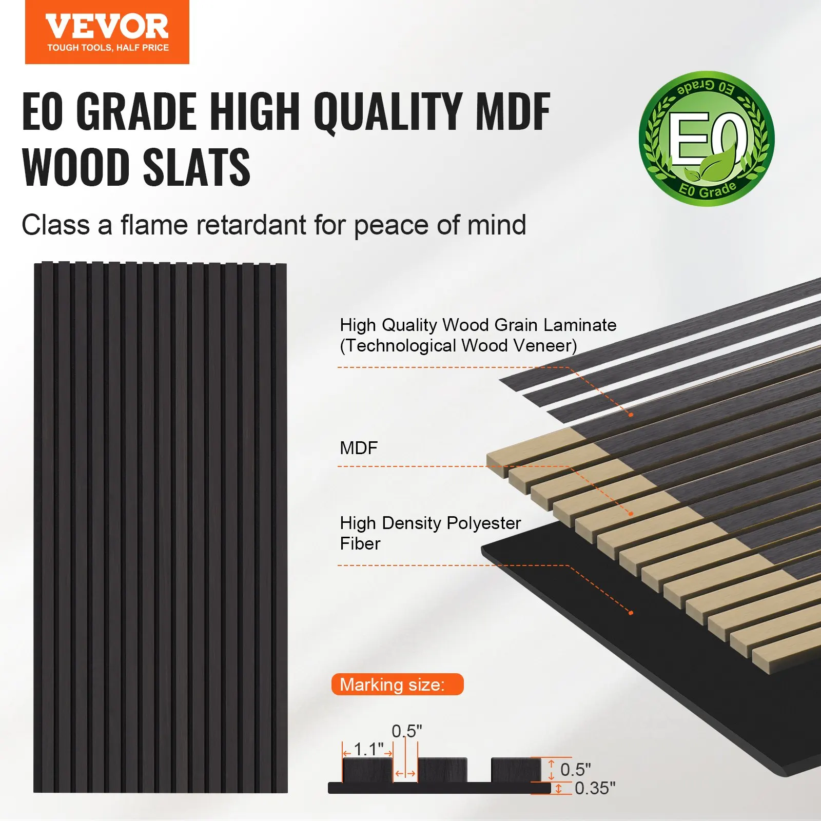 Wood Slat Acoustic Panels, 23.6 X 47.2 Inch, MDF Accent Wooden Wall Panels For Modern Interior Wall Decor, Faux Wood Wall Board
Wood Slat Acoustic Panels, 23.6 X 47.2 Inch, MDF Accent Wooden Wall Panels For Modern Interior Wall Decor, Faux Wood Wall Board