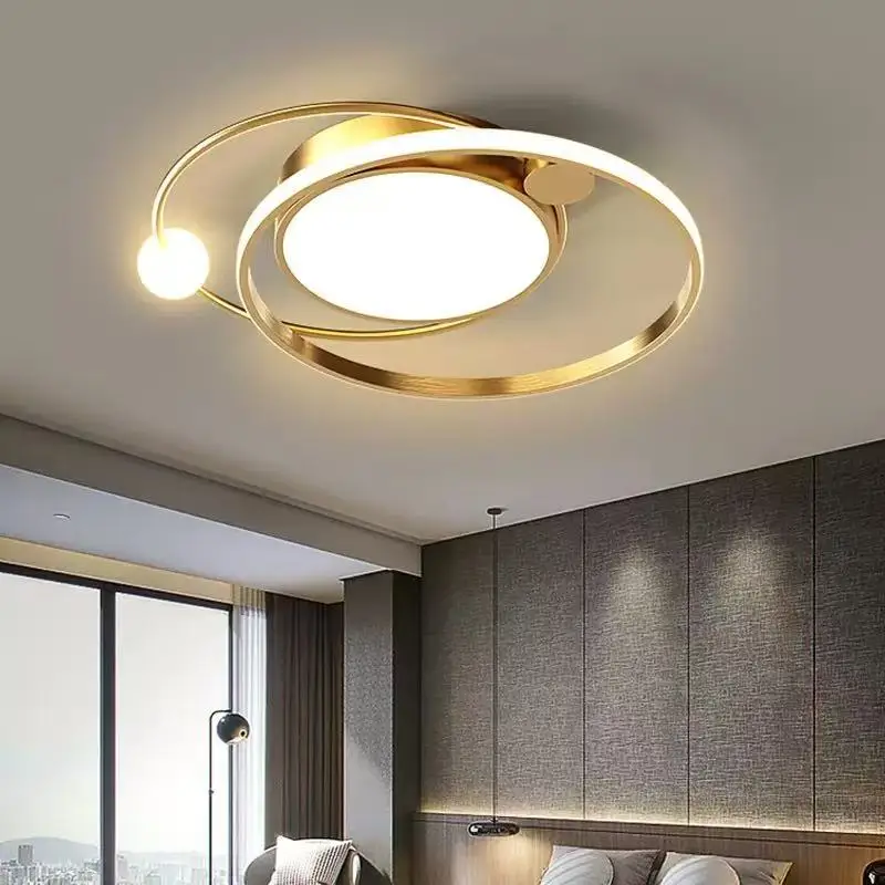 Nordic bedroom ceiling light modern LED ceiling light circular lighting fixture living room dining room interior decoration
Nordic bedroom ceiling light modern LED ceiling light circular lighting fixture living room dining room interior decoration