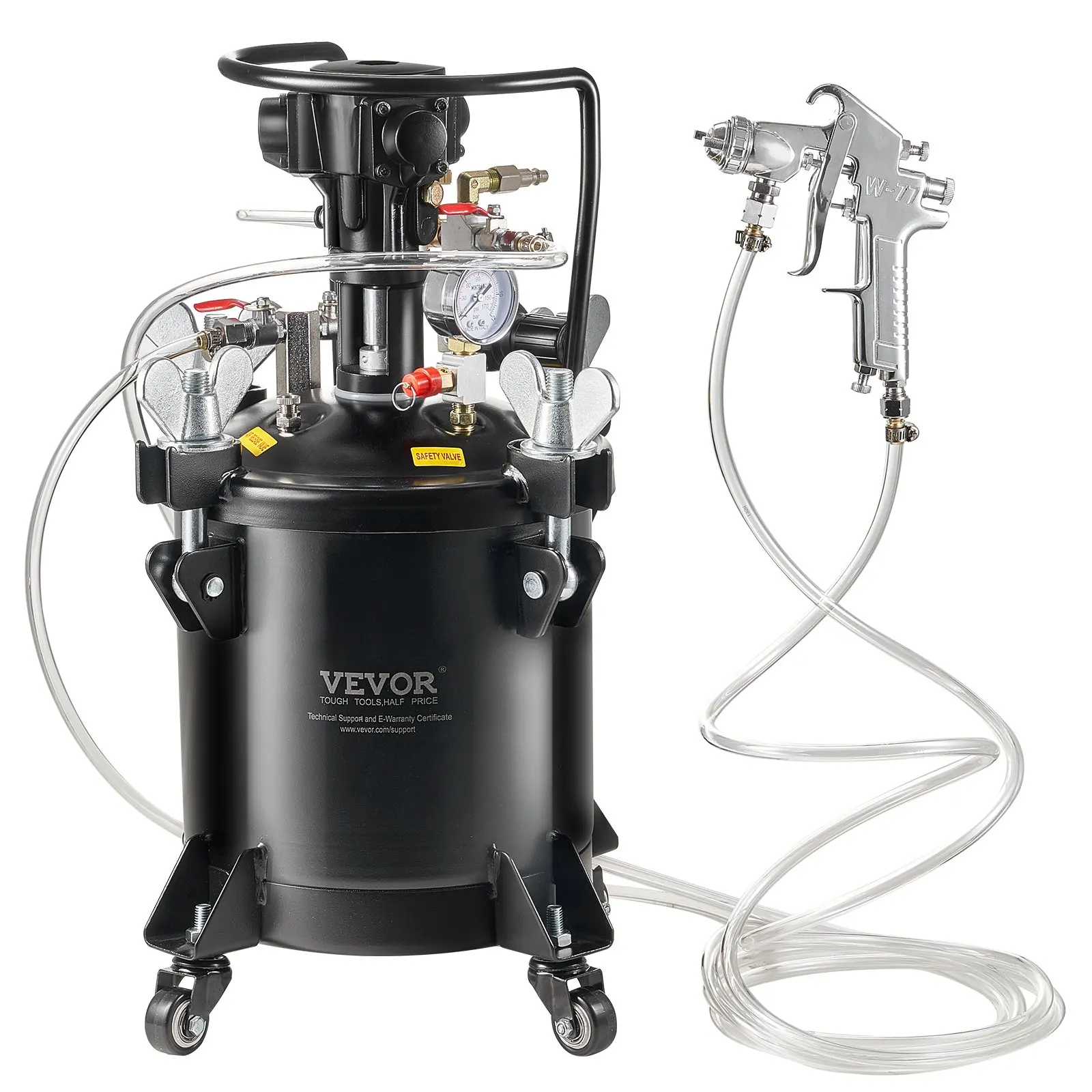 Spray Paint Pressure Pot, 10 L/2.5 Gal Fully Automatic Stirring Pressure Pot Tank, 70 Psi Adjustale Pressure, Pressure Pot
Spray Paint Pressure Pot, 10 L/2.5 Gal Fully Automatic Stirring Pressure Pot Tank, 70 Psi Adjustale Pressure, Pressure Pot