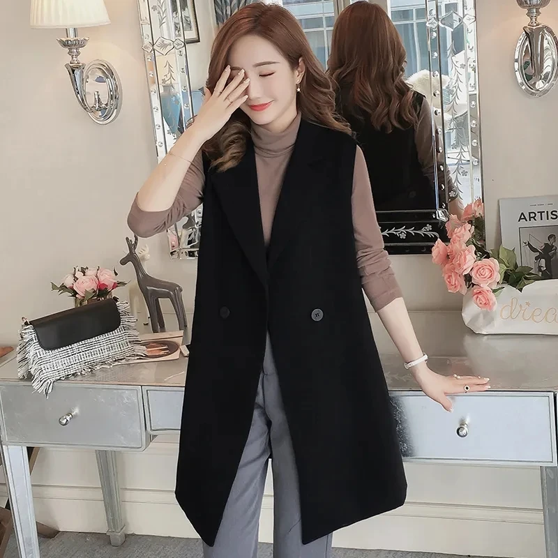 Women New Spring Autumn Korean Sleeveless Suit Shoulder Vest Jacket Female Spring Appear Thin Sleeveless Suit Shoulder Vest Coat
Women New Spring Autumn Korean Sleeveless Suit Shoulder Vest Jacket Female Spring Appear Thin Sleeveless Suit Shoulder Vest Coat