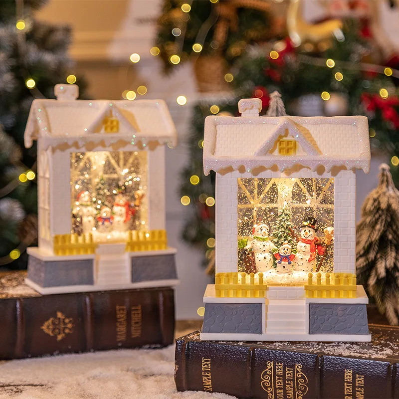 2Pcs/Lots Christmas Ornaments Music Box House Night Lights Illuminated Snow Wind Lights Christmas Gifts Scene Arrangement
2Pcs/Lots Christmas Ornaments Music Box House Night Lights Illuminated Snow Wind Lights Christmas Gifts Scene Arrangement