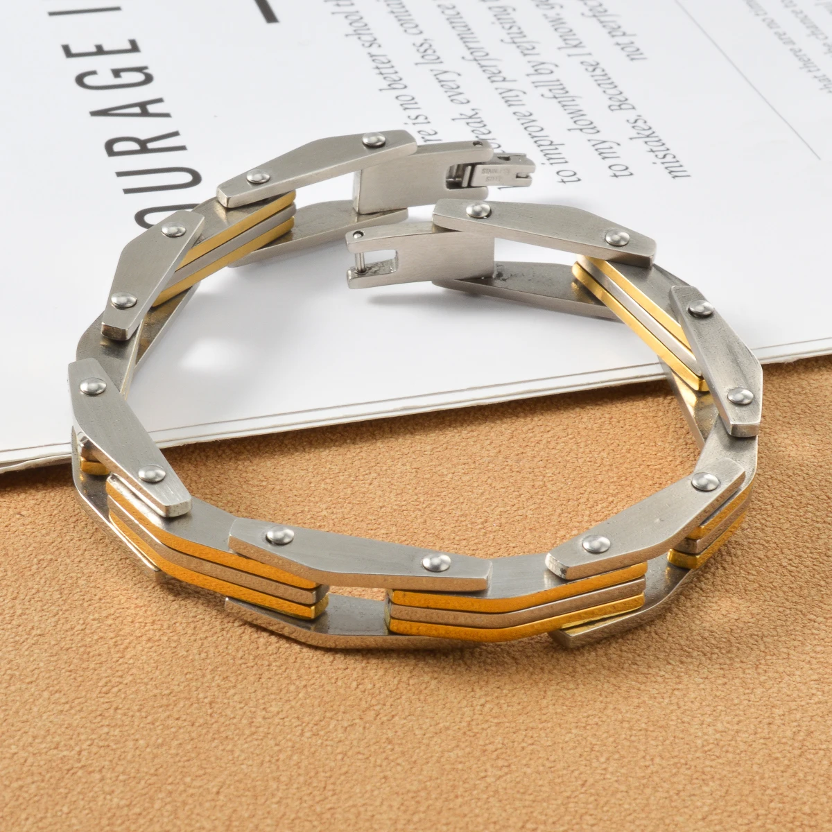 Industrial Style Stainless Steel Bracelet Personality Retro Luxury Unisex Bangles Jewelry Gift Birthday Valentine Anniversary
Industrial Style Stainless Steel Bracelet Personality Retro Luxury Unisex Bangles Jewelry Gift Birthday Valentine Anniversary