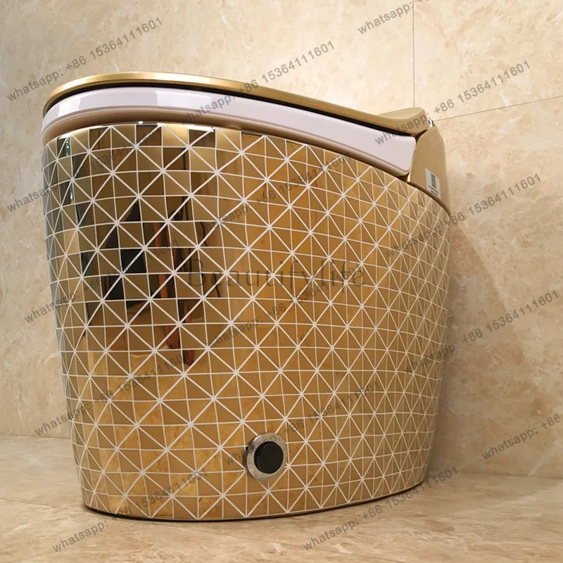 Gold smart toilet color gold integrated automatic constant temperature titanium toilet
Gold smart toilet color gold integrated automatic constant temperature titanium toilet