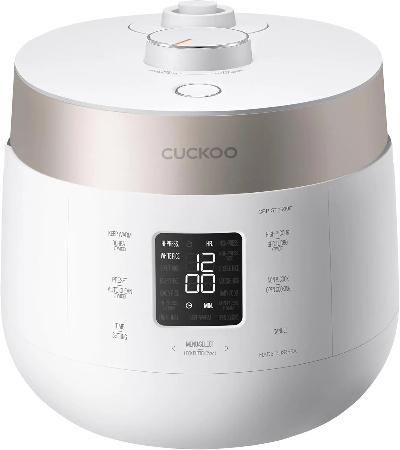 Twin Pressure Rice Cooker 6-Cup Uncooked / 12-Cup Cooked with Nonstick Inner Pot, Versatile Rice Maker & Warmer with 16 M
Twin Pressure Rice Cooker 6-Cup Uncooked / 12-Cup Cooked with Nonstick Inner Pot, Versatile Rice Maker & Warmer with 16 M