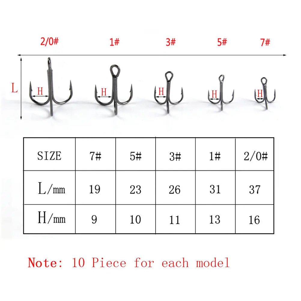 50Pcs Premium Carbon Steel Fishing Hooks Set Corrosion Resistant Heavy Duty Treble Hooks for Freshwater Saltwater Fishing Gear
50Pcs Premium Carbon Steel Fishing Hooks Set Corrosion Resistant Heavy Duty Treble Hooks for Freshwater Saltwater Fishing Gear
