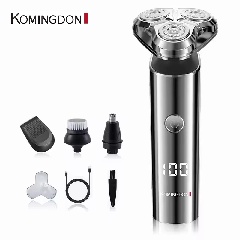 Komingdon Electric Shavers for Men Cordless Rechargeable Facial Beard Trimmer Rotary Razor ,Waterproof Wet Dry Shaving Machine
Komingdon Electric Shavers for Men Cordless Rechargeable Facial Beard Trimmer Rotary Razor ,Waterproof Wet Dry Shaving Machine