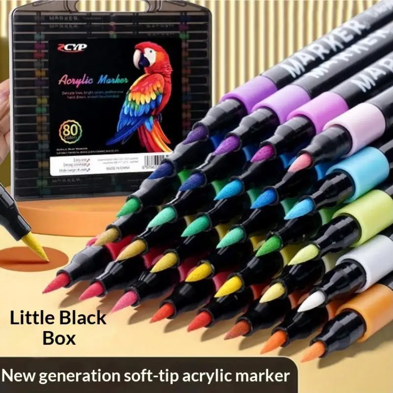 Smooth Writing Acrylic Marker Set 12 to 80 Colors Non Toxic Art Pens for Kids Rock Painting Canvas Wood Ceramic Creation
Smooth Writing Acrylic Marker Set 12 to 80 Colors Non Toxic Art Pens for Kids Rock Painting Canvas Wood Ceramic Creation
