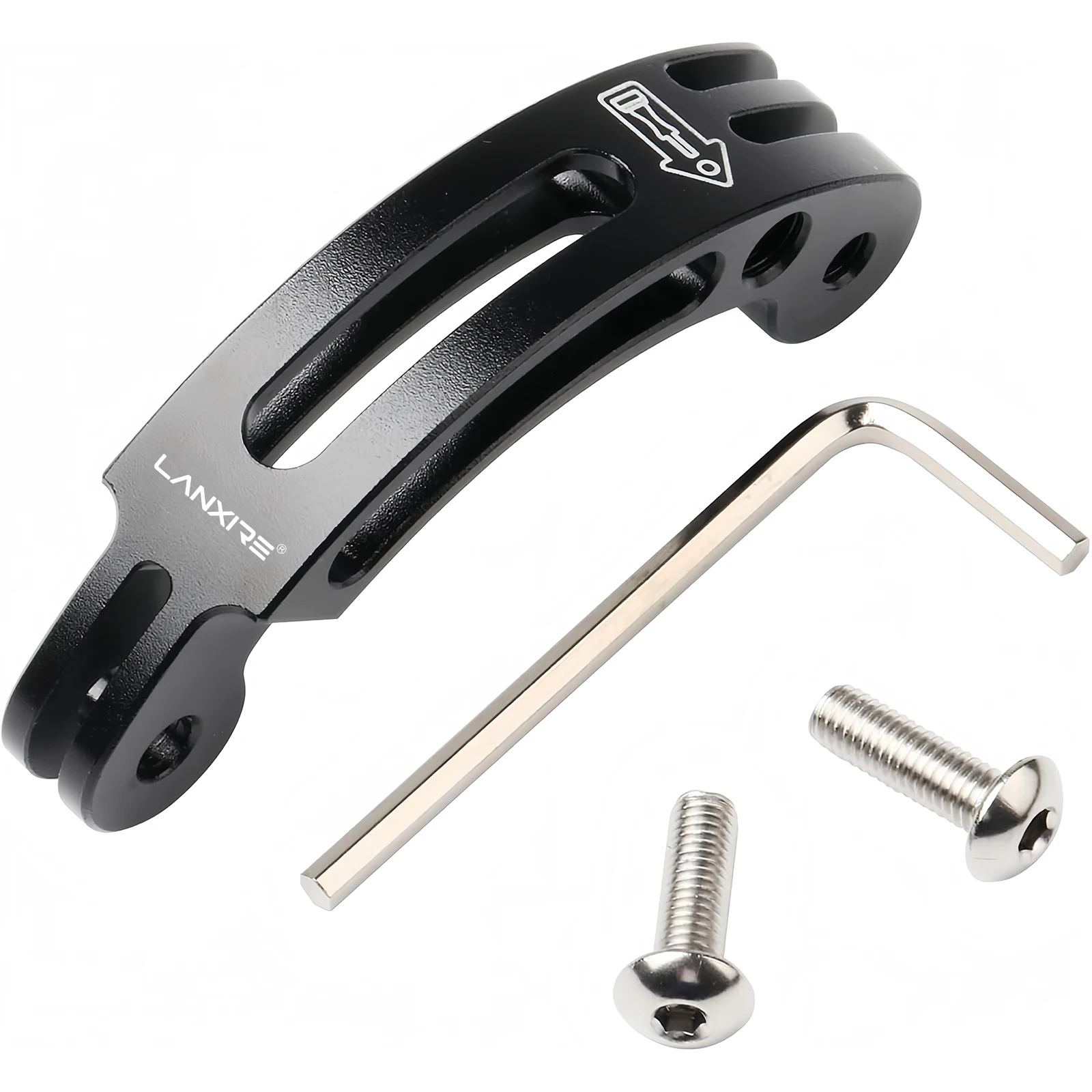 Lanxire 3" Curved Aluminum Arm Mount for GoPro Hero 6-13/DJI Osmo Action 3/4 | Helmet & Action Camera Extension Pole (Black)
Lanxire 3" Curved Aluminum Arm Mount for GoPro Hero 6-13/DJI Osmo Action 3/4 | Helmet & Action Camera Extension Pole (Black)
