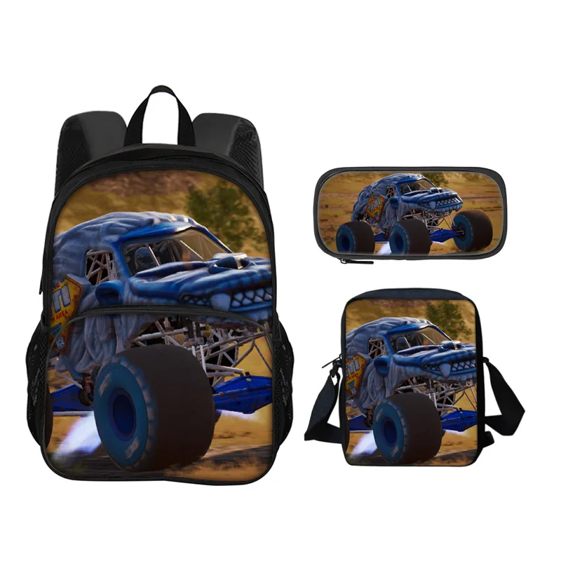 Monster Jam Round Front Bag Backpack Pen Bag Shoulder Bag 3Pcs Set Cartoon Print Student's Best Campus Companion Birthday Gift
Monster Jam Round Front Bag Backpack Pen Bag Shoulder Bag 3Pcs Set Cartoon Print Student's Best Campus Companion Birthday Gift